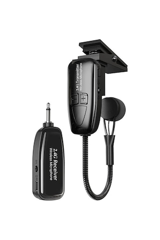 Maiyame Profesyonel 2.4g Kablosuz Saksofon Mikrofon Seti - Gürültü Azaltmalı, Şarj Edilebilir, 30m Menzil