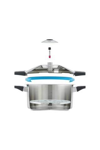 Düdüklü Tencere/düdüklü Tencere Duromatıc Inox Set, Yan Saplı Modeller, İndüksiyon, Paslanmaz Çelik, Gümüş, Çok Renkli