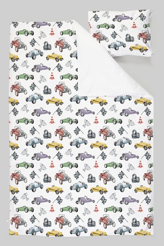 Organik Tek Kişilik Nevresim Takımı 160x220 - Hızlı Ve Eğlenceli Renkli