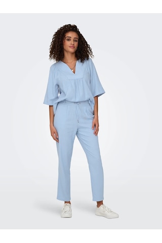 Only Onlcaro-poptrash Easy Linen Kadın Pantolon 15278710 Mavi
