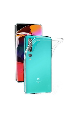Xiaomi Mi 10 Kılıf Zore Süper Silikon Kapak Renksiz