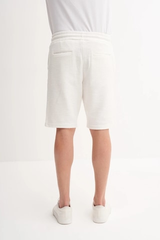 Cazador Jakarlı Regular Fit Örme Bermuda Şort 6073 Beyaz Beyaz