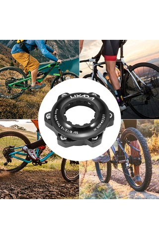 Lıxada Alüminyum Alaşım Bisiklet Merkezi Kilit Adaptörü Y21220 Siyah Siyah
