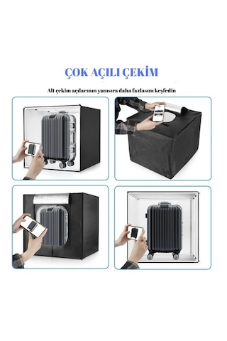 Hpytech Ürün Fotoğraf Çekim Kabini Seti-ışıklı, Foto Çadırı
