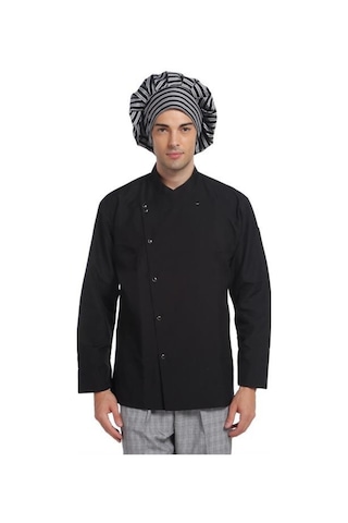 Aşçı Ceketi Siyah T Model