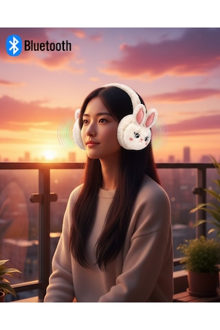 Peluş Kablosuz Bluetooth Kulaklık Çocuk Ve Genç Kullanıma Uygun - Lisinya