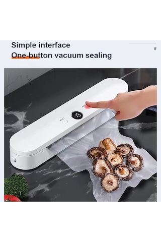 Sones Gıda Vakum Paketleme Makinesi 60kpa Emiş, Tekli / Vakum Paketleme Modları 10 Vakum Torbası Ab Fişi