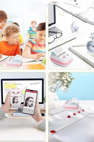Premium Hediyelik Pratik Fotoğraf Yazıcı Termal C9 Pembe Diğer
