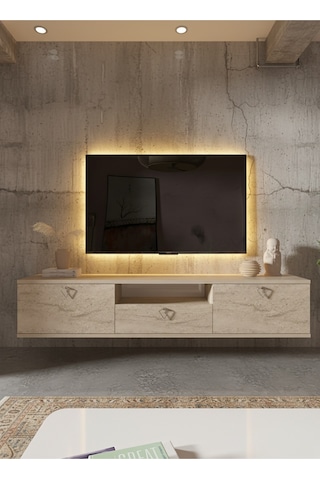 Resital Tv Ünitesi S1834-8 Traverten Traverten