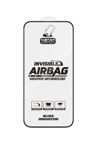 Blueo Apple Uyumlu iPhone 16 Pro 3d Invisible Airbag Anti-broken Cam Ek