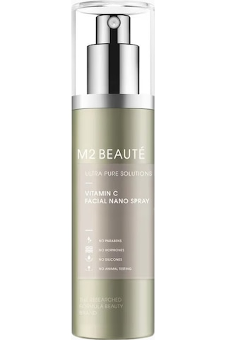 M2 Beaute M2 Beauté Ultra Pure Solutions C Vitamini Yüz Nano Spreyi, Alkolsüz Ve Parabensiz Nemlendirici Kremler