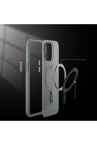 YoungKit Apple Uyumlu iPhone 14 Plus Kılıf Magsafe Şarj Özellikli Youngkit Rock Serisi Kapak Youngkit-10178