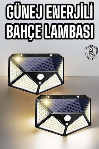 Bahçe Havuz Güneş Enerjili Solar Işıklandırma Sensörlü Bahçe Aydınlatma Standart