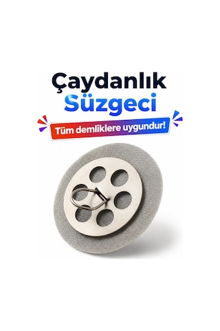 Paslanmaz Çelik Çaydanlık Süzgeci Sök Tak Tüm Demliklerle Uyumlu Çay Filtresi