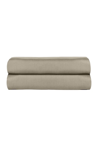 Linestyle Çift Kişilik %100 Pamuk Saten Lastikli Çarşaf 160x200+35 Cm Bej