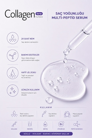 Collagen Forte Platinum Hair Density Multi-Peptide Serum 50 ML