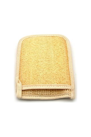 Doğal Kabak Lifi Eldiven Tipi Banyo Hamam Vücud Kesesi 17x21 Cm