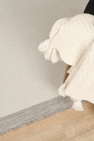 Sisalux 3086 Beyaz Gri Sisal Dokuma Jüt Kilim Hav Toz Vermez Halı Salon Mutfak Oturma Odası Halısı Beyaz - Gri