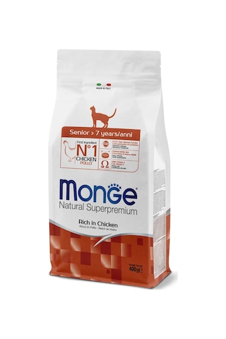 Monge Senior Tavuklu Yaşlı Kedi Maması 400 Gr Monge Senior Tavuklu Yaşlı Kedi Maması 400 Gr