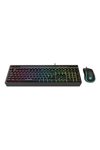 Rampage Km-r57 Seraphic Siyah Rgb Aydınlatmalı Q Oyuncu Multmedia Klavye Ve 12800 Dpı Mouse Gaming Set Optik