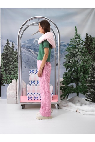 Pembe Formunu Koruyan Oversize Pantolon 201246