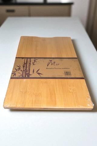 Bambu Kesim Panosu Metal Saplı Kesme Tahtası 24x34