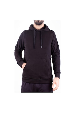 Twister 2732 Siyah Kapüşonlu Erkek Sweatshirt Siyah