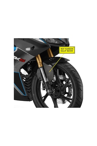 Qjmotor Rks Srk125r Ön Çamurluk Sağ Sol Mat Karbon Sticker Kaplama Etiket Modeli