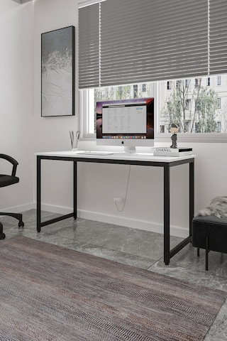 Çalışma Masası Bilgisayar Masası Ofis Masası 60 X 140 Cm - Beyaz