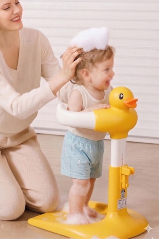 Wellgro Holdme Bebek Banyo Duş Standı Sarı