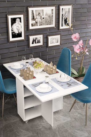 Dekorfim DF01107B Pratik Katlanır Masa Mutfak ve Yemek Masası