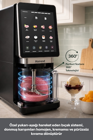 Homend Iceartizan 8000H Dondurma Makinesi