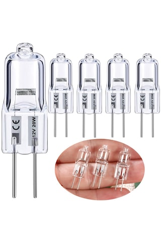 Cata 12 Volt 20 Watt G4 Duylu Halojen Kapsül Ampul Günışığı 5 Adet