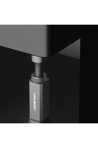 Sones Coolmoon Grafik Kartı Standı Masaüstü Bilgisayar Grafik Kartı Dikey Üst Destek Braketi Vida Teleskopik Destek Çubukları, Ayarlanabilir Yükseklik: 5-8 Cm Siyah
