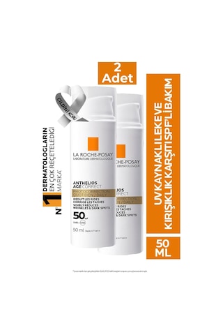 La Roche Posay Anthelios Age Correct Daily Light Cream SPF50+ 2 x 50 ML