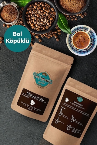 Tarihi Yarımada Kahvecisi Taze Çekilmiş Orta Kavrulmuş ve Öğütülmüş Türk Kahvesi 500 G