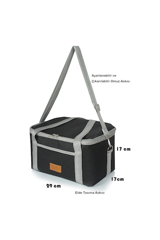 Dyscase Yemek Taşıma Çantası Sıcak Ve Soğuk Termal Piknik Çantası 15 L