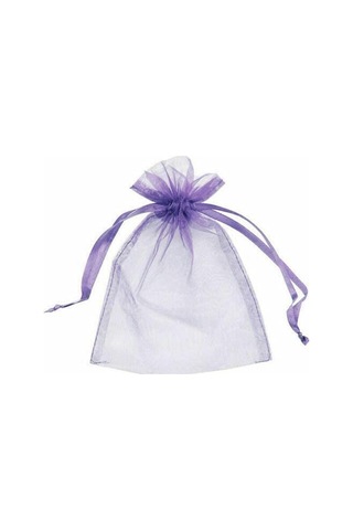 Homyl 100x Bahçe İpli Ağ Örgü Çantalar Meyve 13cmx18cm-mor