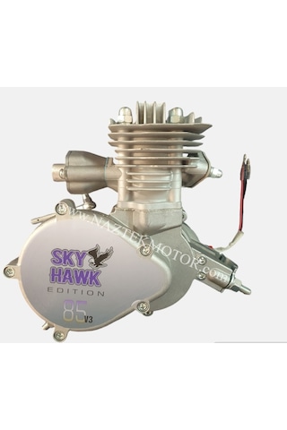 Skyhawk 85cc 2 Zamanlı Benzinli Bisiklet Motor Kiti Çok Renkli