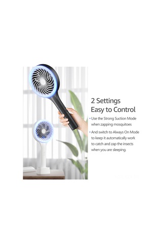 Yaozixa Usb Şarjlı Ev İçi Elektronik Atıcı: 395-400nm Siyah Işık Ve Güçlü Emme İle Komar Tutucu Bx-px1 Beyaz