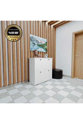 DF08103B MDF Antre Hol Ayakkabılık Ayakkabı Dolabı