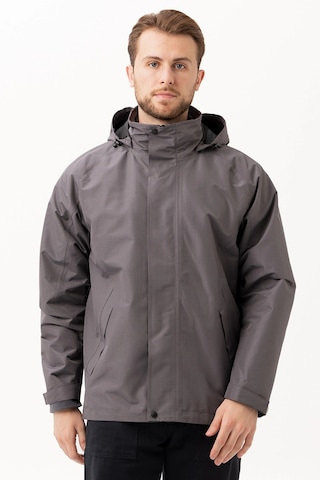 Armadillo Davraz 3n1 Parka Çıkarılabilir İç Montlu, Suya & Rüzgâra Dayanıklı, Kışlık Erkek Parka K.gri