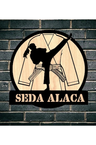 Kişiye Özel Karate Kız Gırl Spor Judo Tekvando Temalı Duvar Tablo