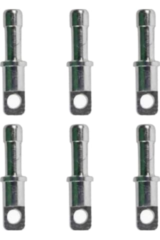 Homyl 8,5mm/0.33 Inç Çadır Kutupları Için Yedek 6'lı-paket Gümüş