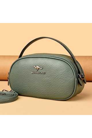 Şık Yuvarlak Küçük Çanta Kadın Yeni Omuz Çantası Düz Renk Eğlence Büyük Kapasiteli Cep Telefonu Çantası Kadın Çantaları Kırmızı Ana Resim Rengi Diğer