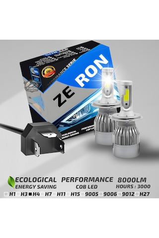 Zeron Performance Series H4 Led Xenon Şimşek Etkilii Led Xenon Led Ampull