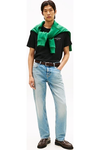 Tommy Hilfiger Brand Love Small Hılfıger Tee Erkek Siyah T-shirt - Mw0mw41456