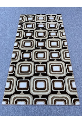 Saray Halı Klasik 11218 V 125x240 Kahve Krem Kesme Halı