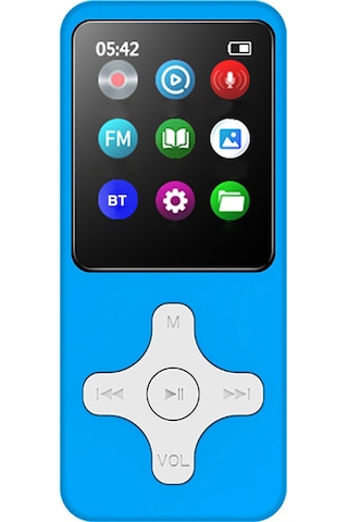 Geeksen Bluetooth Mp3/mp4 Çalar, 32gb Hafızalı, Fm Radyo Ve Çift Yönlü Veri Aktarımı, Taşınabilir Müzik Çalar 112 Karakter