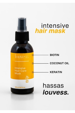 Louvess Biotin Panthenol ve Kolajen İçerikli Onarıcı Saç Bakım Maskesi 150 ML